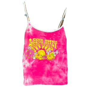 Tie Dye 70’s Style Hippie Graphic Tank Top